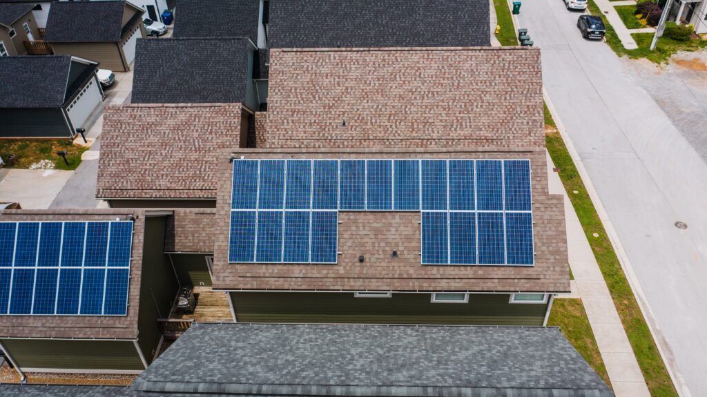 Solaranlage auf einem Haus